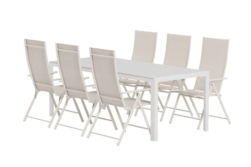 Break Matbord Utomhus 90x205 cm med 6 Levanzo Karmstol - Utemöbler & utemiljö - Utegrupp - Matgrupp utomhus