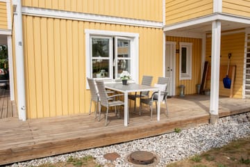 Break Matgrupp Utomhus + 4 Utestolar - Grå/Vit - Utemöbler & utemiljö - Utegrupp - Matgrupp utomhus