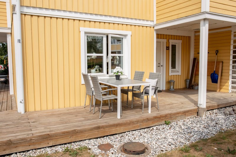 Break Matgrupp Utomhus + 4 Utestolar - Grå/Vit - Utemöbler & utemiljö - Utegrupp - Matgrupp utomhus