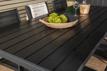 Break Matgrupp Utomhus 205 cm Rektangulär med 6 Copacabana Utestolar - Svart - Utemöbler & utemiljö - Utegrupp - Matgrupp utomhus