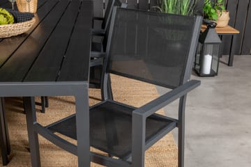 Break Matgrupp Utomhus 205 cm Rektangulär med 6 Copacabana Utestolar - Svart - Utemöbler & utemiljö - Utegrupp - Matgrupp utomhus