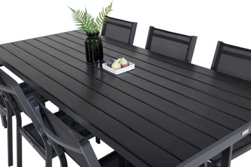 Break Matgrupp Utomhus 205 cm Rektangulär med 6 Copacabana Utestolar - Svart - Utemöbler & utemiljö - Utegrupp - Matgrupp utomhus
