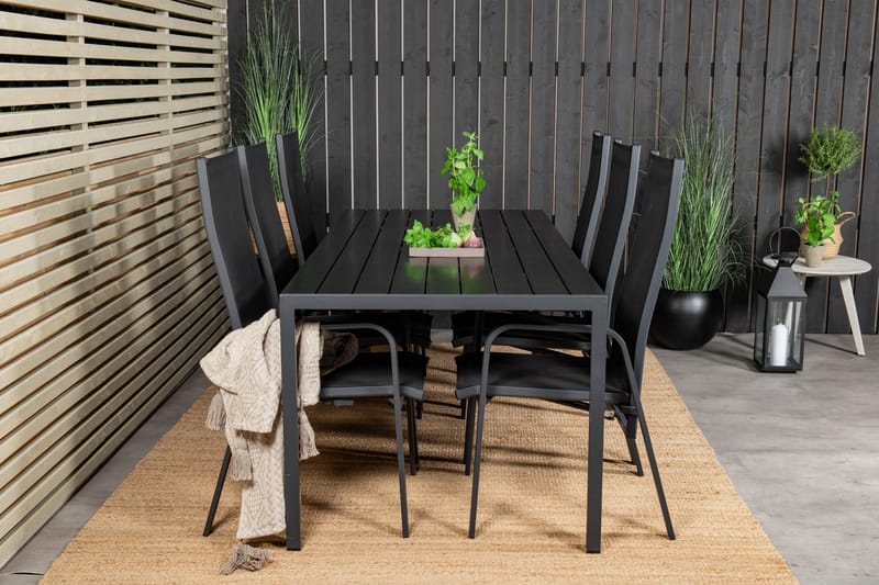 Break Matgrupp Utomhus inkl 6 Copacabana Karmstolar Utomhus - Polywood/Svart - Utemöbler & utemiljö - Utegrupp - Matgrupp utomhus