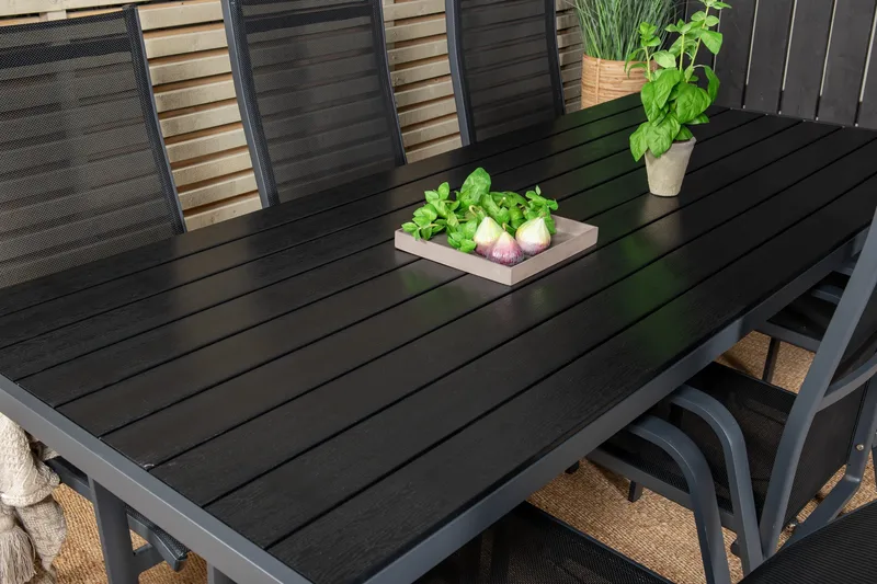 Break Matgrupp Utomhus inkl 6 Copacabana Karmstolar Utomhus - Polywood/Svart - Utemöbler & utemiljö - Utegrupp - Matgrupp utomhus