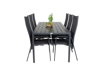 Break Matgrupp Utomhus inkl 6 Copacabana Karmstolar Utomhus - Polywood/Svart - Utemöbler & utemiljö - Utegrupp - Matgrupp utomhus