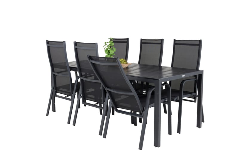 Break Matgrupp Utomhus inkl 6 Copacabana Karmstolar Utomhus - Polywood/Svart - Utemöbler & utemiljö - Utegrupp - Matgrupp utomhus