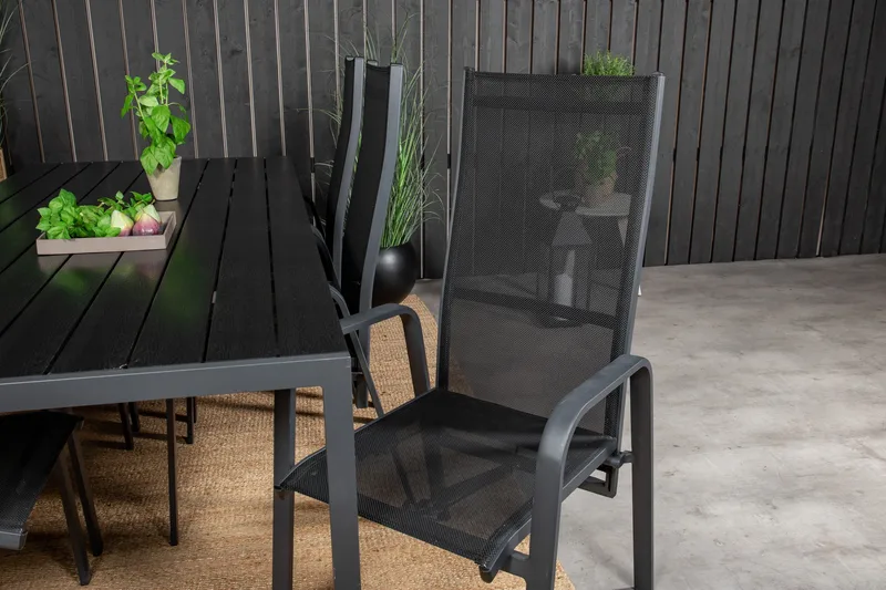 Break Matgrupp Utomhus inkl 6 Copacabana Karmstolar Utomhus - Polywood/Svart - Utemöbler & utemiljö - Utegrupp - Matgrupp utomhus