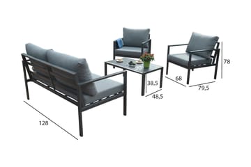 Adrio Trädgårdset Mörkgrå - Utemöbler & utemiljö - Utegrupp - Cafegrupp & cafeset