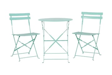 Alatri Balkongset 60 cm + 2 Utestolar - Mintgrön - Utemöbler & utemiljö - Utegrupp - Cafegrupp & cafeset