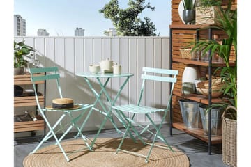 Alatri Balkongset 60 cm + 2 Utestolar - Mintgrön - Utemöbler & utemiljö - Utegrupp - Cafegrupp & cafeset
