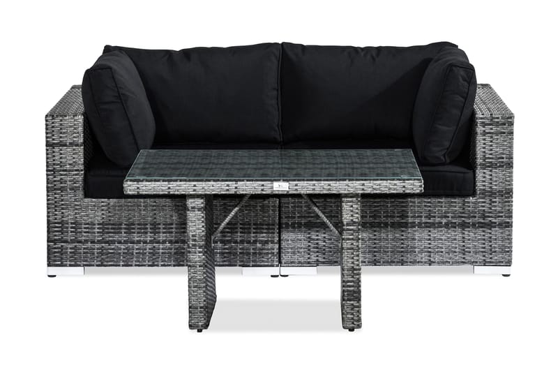 Bahamas Loungegrupp 2-sits, Grå Bord