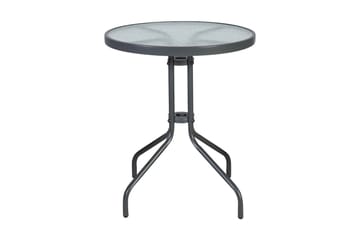 Balkong set BISTRO Utebord och 2 Utestolar D60xH70 grå - Utemöbler & utemiljö - Utegrupp - Cafegrupp & cafeset