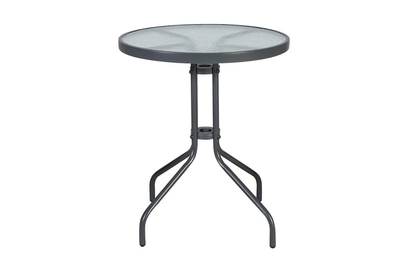 Balkong set BISTRO Utebord och 2 Utestolar D60xH70 grå - Utemöbler & utemiljö - Utegrupp - Cafegrupp & cafeset