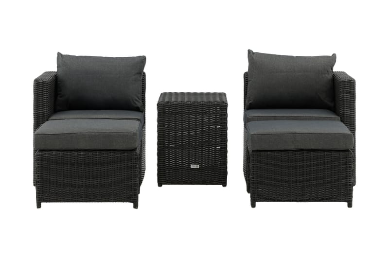 Balkonggrupp Quad 2-sits Svart - Cafegrupp & cafeset