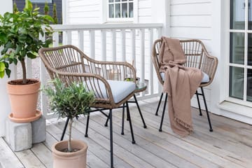 Balkonggrupp Viga 2-sits Svart - Venture Home - Utemöbler & utemiljö - Utegrupp - Cafegrupp & cafeset