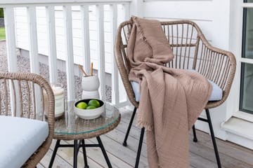 Balkonggrupp Viga 2-sits Svart - Venture Home - Utemöbler & utemiljö - Utegrupp - Cafegrupp & cafeset