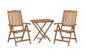 Balkongset av Utebord och 2 Utestolar blå JAVA - Trä/natur - Utemöbler & utemiljö - Utegrupp - Cafegrupp & cafeset