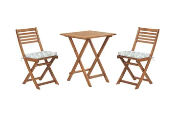 Balkongset av Utebord och 2 Utestolar brun/mintgrön FIJI - Vit - Utemöbler & utemiljö - Utegrupp - Cafegrupp & cafeset