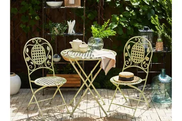 Balkongset av Utebord och 2 Utestolar ljusgrön BIVIO - Grön - Utemöbler & utemiljö - Utegrupp - Cafegrupp & cafeset