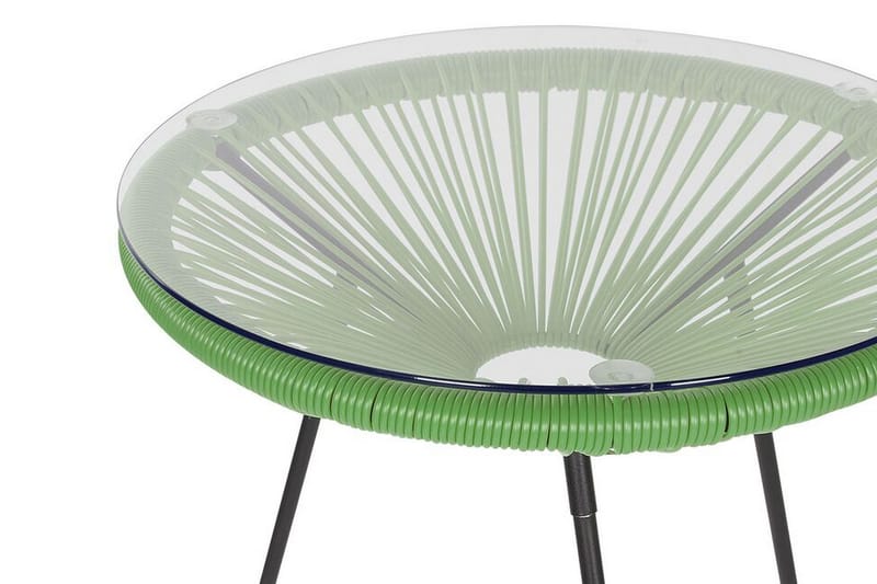 Balkongset Cayaco 70 cm + 2 Utestolar - Konstrotting/Grön - Utemöbler & utemiljö - Utegrupp - Cafegrupp & cafeset