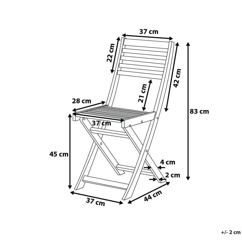 Balkongset Fiji 60 cm - Trä|Natur - Utemöbler & utemiljö - Utegrupp - Cafegrupp & cafeset