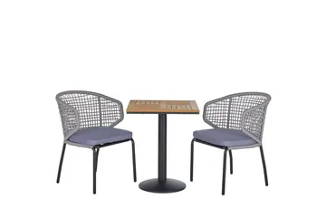 Balkongset grå/svart PALMI - Grå - Utemöbler & utemiljö - Utegrupp - Cafegrupp & cafeset