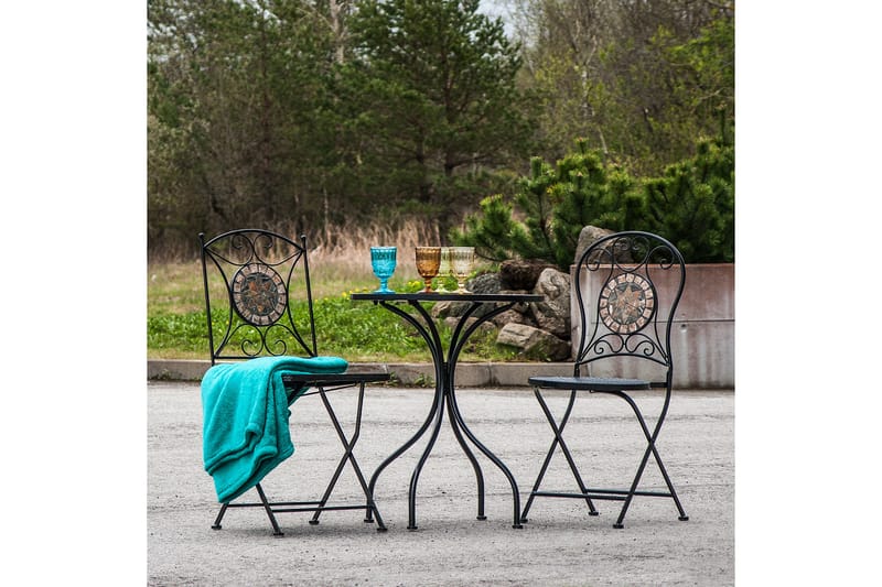 Balkongset Mosaic Utebord Och 2 Utestolar D60xh70 cm - Utemöbler & utemiljö - Utegrupp - Cafegrupp & cafeset