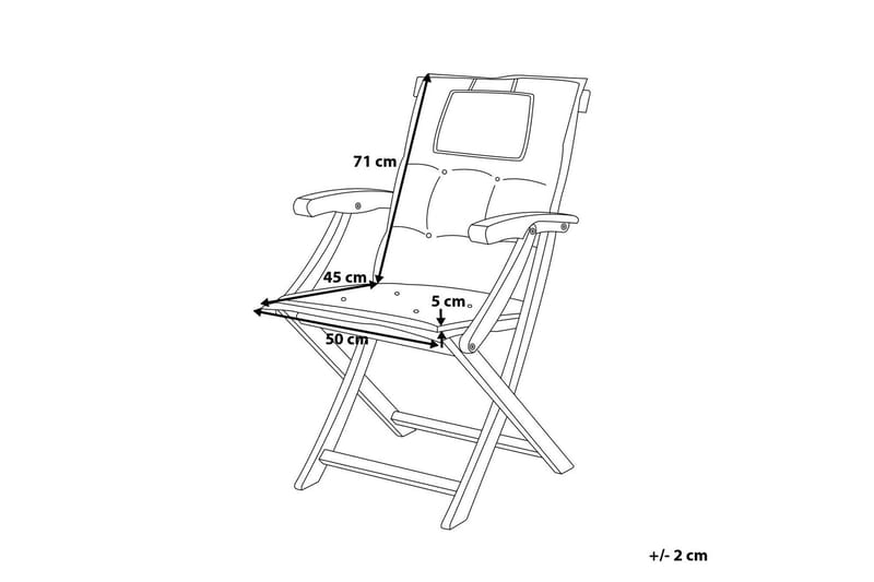 Balkongset Riliegh 68 cm + 2 Utestolar - Grafitgrå - Utemöbler & utemiljö - Utegrupp - Cafegrupp & cafeset