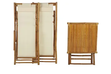 Balkongset vit/beige ATRANI/SPELLO - Beige - Utemöbler & utemiljö - Utegrupp - Cafegrupp & cafeset