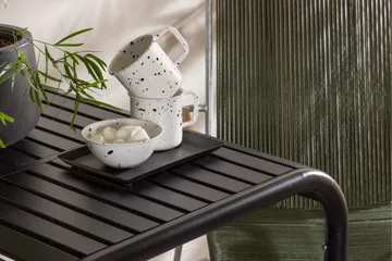 Borneo Caféset 70 cm + 2 st Bois Karmstolar Grön/Svart - Grön/Svart - Utemöbler & utemiljö - Utegrupp - Cafegrupp & cafeset