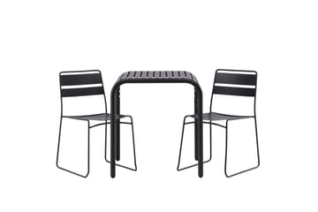 Borneo Caféset 70 cm + 2 st Lina Matstolar - Svart - Utemöbler & utemiljö - Utegrupp - Cafegrupp & cafeset