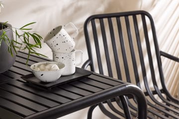 Borneo Caféset 70 cm + 2 st Peking Karmstolar Svart - Svart - Utemöbler & utemiljö - Utegrupp - Cafegrupp & cafeset