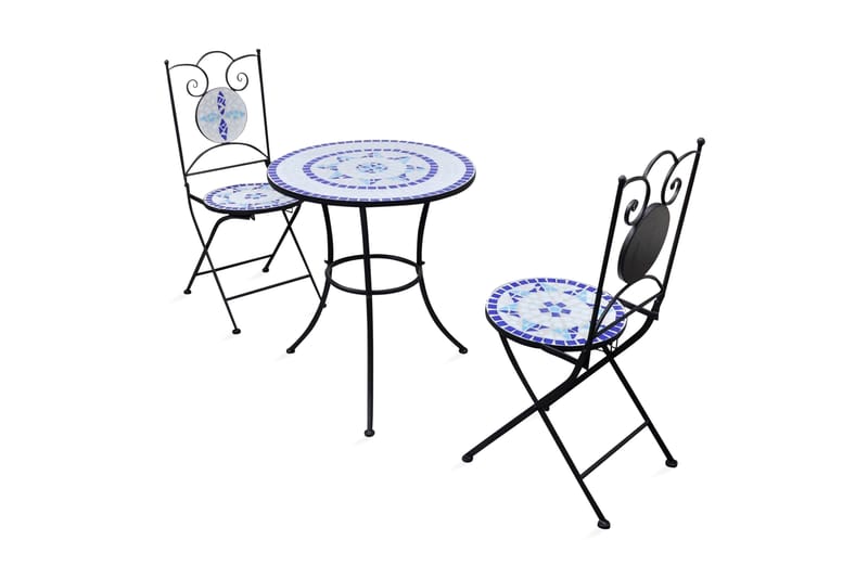 Caféset 3 delar keramik blå och vit - Blå - Cafegrupp & cafeset