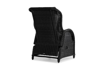 Caféset Marcus med 2 Reclinerfåtöljer m Dyna - Svart - Utemöbler & utemiljö - Utegrupp - Cafegrupp & cafeset