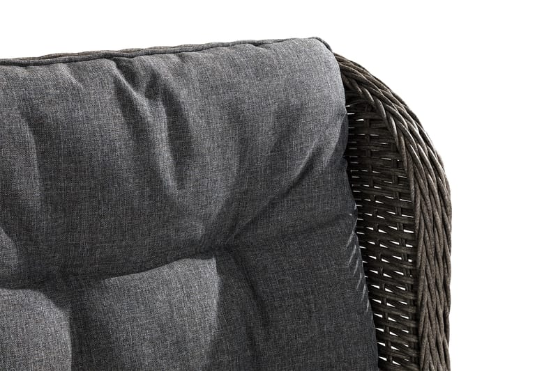 Caféset Marcus med 2 Reclinerfåtöljer Utomhus m Dyna - Grå - Utemöbler & utemiljö - Utegrupp - Cafegrupp & cafeset
