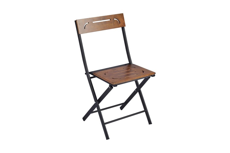 Caféset Riotorto 60 cm Blomma + 2 Utestolar - Natur/Svart - Utemöbler & utemiljö - Utegrupp - Cafegrupp & cafeset