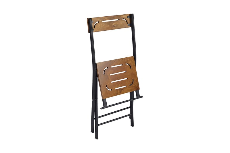 Caféset Riotorto 60 cm Blomma + 2 Utestolar - Natur/Svart - Utemöbler & utemiljö - Utegrupp - Cafegrupp & cafeset