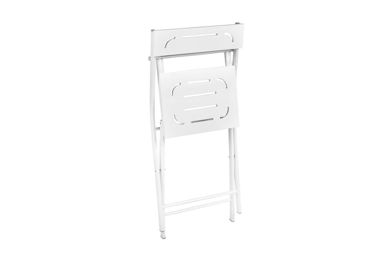 Caféset Riotorto 60 cm Blomma + 2 Utestolar - Vit - Utemöbler & utemiljö - Utegrupp - Cafegrupp & cafeset