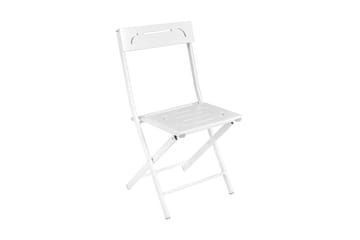 Caféset Riotorto 60 cm Blomma + 2 Utestolar - Vit - Utemöbler & utemiljö - Utegrupp - Cafegrupp & cafeset
