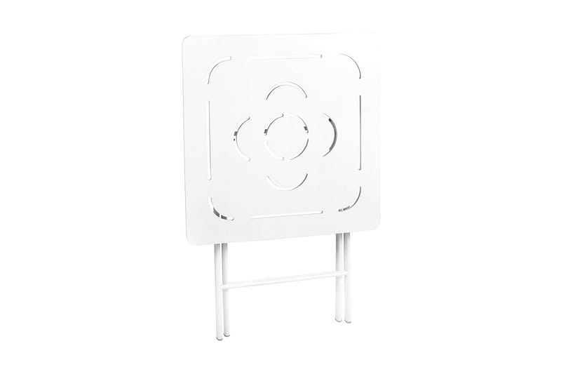 Caféset Riotorto 60 cm Blomma + 2 Utestolar - Vit - Utemöbler & utemiljö - Utegrupp - Cafegrupp & cafeset