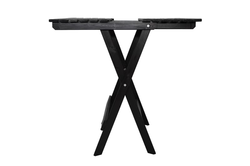 Caféset Wilma 65x65 cm + 2 Utestolar Grå/Vit - Baltic Garden - Utemöbler & utemiljö - Utegrupp - Cafegrupp & cafeset