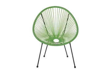 Cayaco Balkongset 70 cm + 2 Utestolar - Konstrotting/Grön - Utemöbler & utemiljö - Utegrupp - Cafegrupp & cafeset