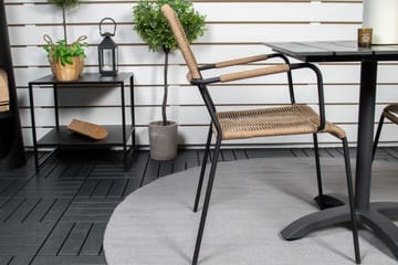Colorado Caféset 70 cm + 2 Lindos Utefåtöljer - Svart - Utemöbler & utemiljö - Utegrupp - Cafegrupp & cafeset