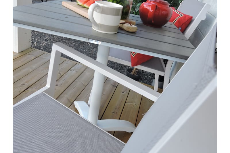 Colorado Caféset 70 cm + 2 st Copacabana Karmstolar - Vit - Utemöbler & utemiljö - Utegrupp - Cafegrupp & cafeset