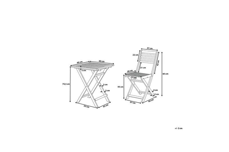 Cordido Caféset - Brun - Utemöbler & utemiljö - Utegrupp - Cafegrupp & cafeset