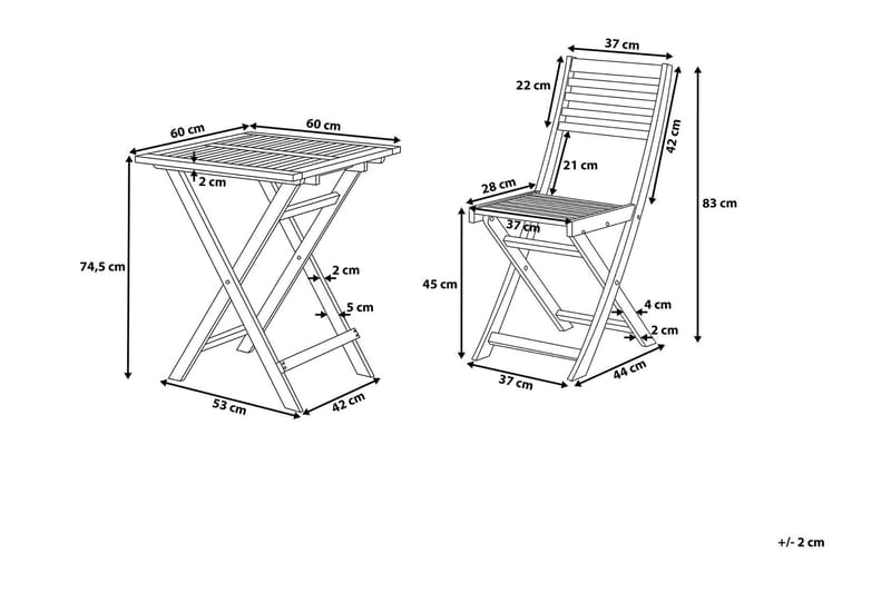 Cordido Caféset - Vit - Utemöbler & utemiljö - Utegrupp - Cafegrupp & cafeset