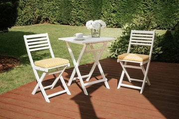 Fiji Balkongset 60 cm - Gul - Utemöbler & utemiljö - Utegrupp - Cafegrupp & cafeset