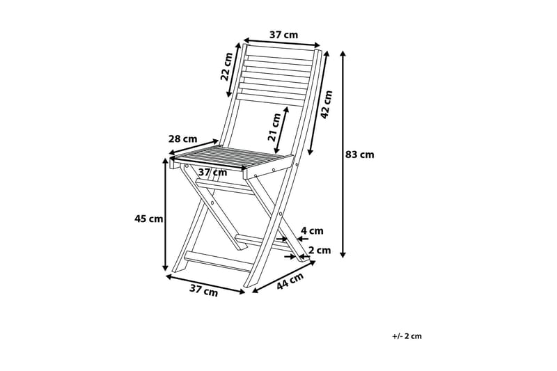 Fiji Balkongset 60 cm - Gul - Utemöbler & utemiljö - Utegrupp - Cafegrupp & cafeset