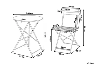 Fiori Balkongset 52 cm - Blå - Utemöbler & utemiljö - Utegrupp - Cafegrupp & cafeset