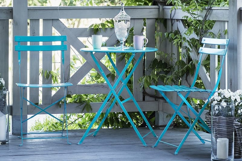 Fiori Balkongset 52 cm - Blå - Utemöbler & utemiljö - Utegrupp - Cafegrupp & cafeset